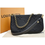 Louis Vuitton Multi Pochette Accessories Empreinte Clutch Bag Black