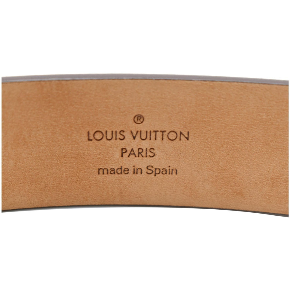 Louis Vuitton Ceinture Carre Damier Ebene Belt Brown