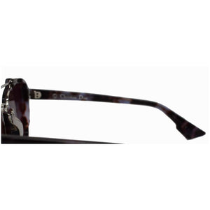 Christian Dior Abstract YH0/A1 58 Women Havana Sunglasses Orange Mirrored Lens