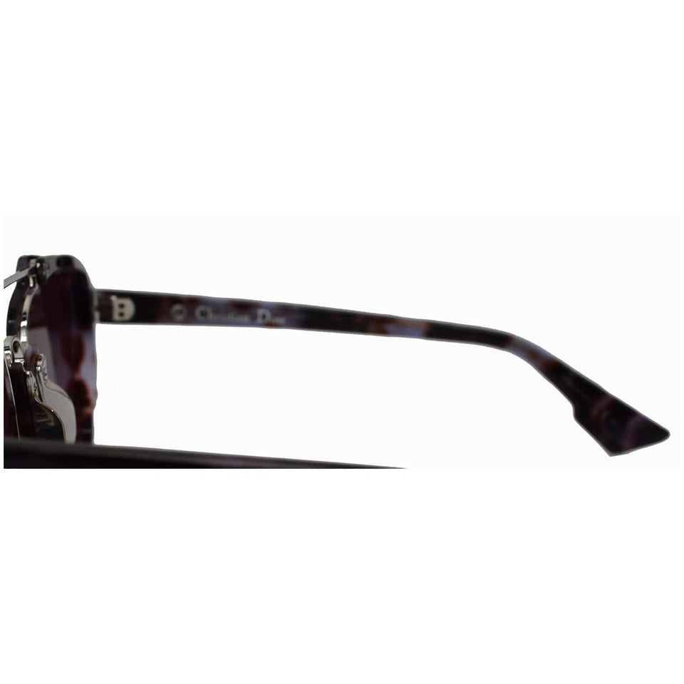 Christian Dior Abstract YH0/A1 58 Women Havana Sunglasses Orange Mirrored Lens