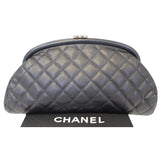 Chanel Timeless Caviar Quilted Leather Clutch Black