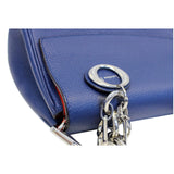 Christian Dior Be Dior Small Bullcalf Flap Shoulder Bag Blue