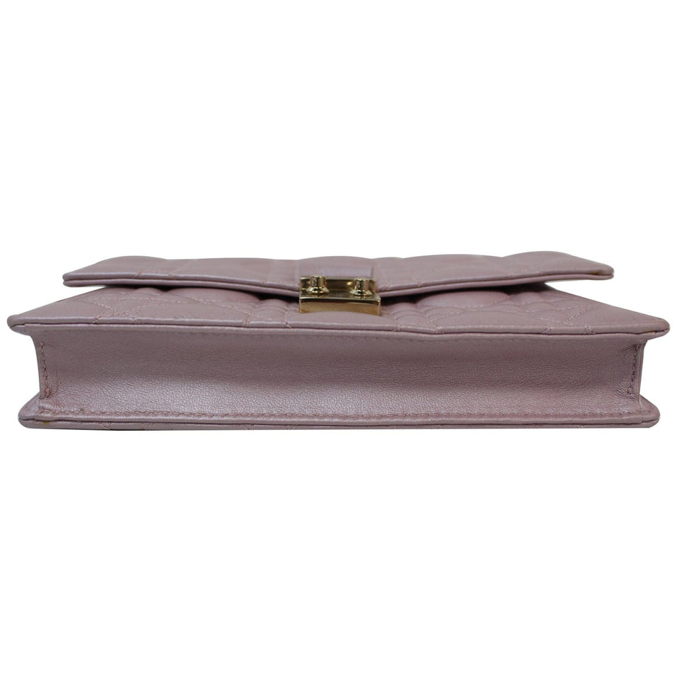 Christian Dior Miss Dior Promenade Wallet on Chain Crossbody Bag Light Pink