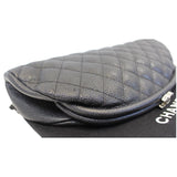 Chanel Timeless Caviar Quilted Leather Clutch Black