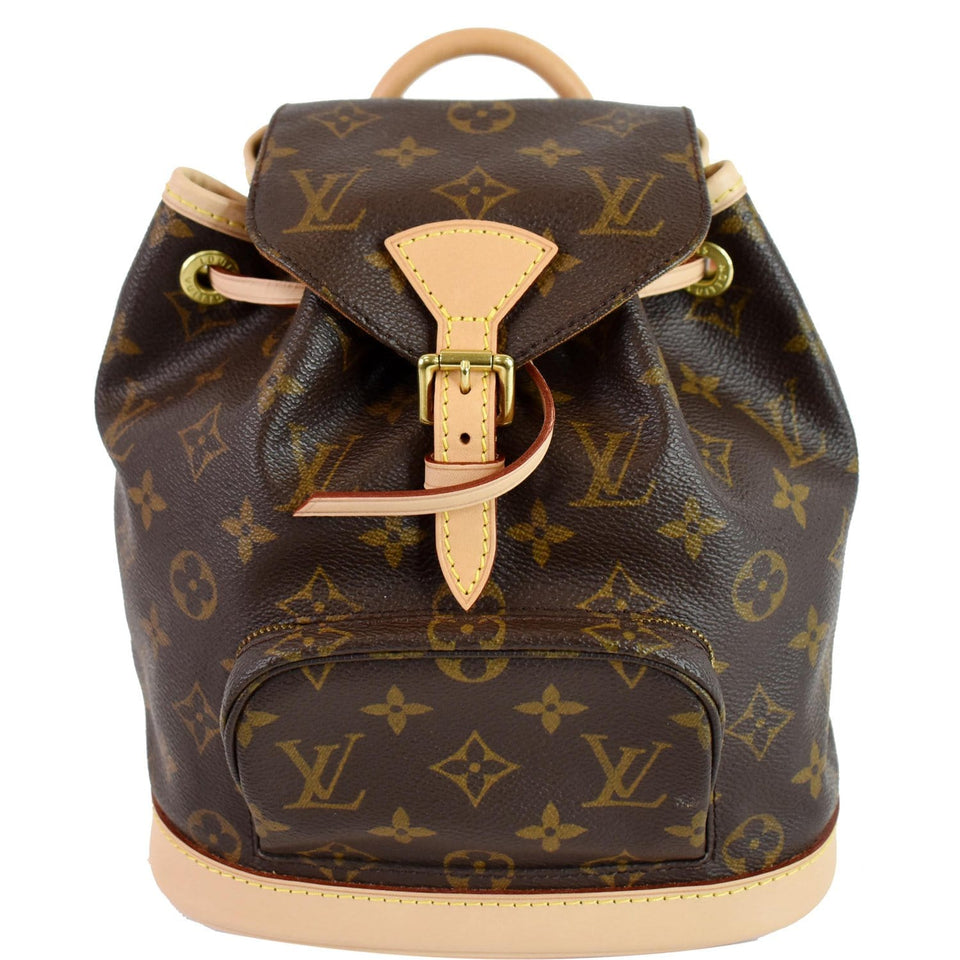 Louis Vuitton Mini Montsouris Monogram Canvas Backpack Bag Brown