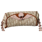 Christian Dior Trotter Romantique Heart Flap Canvas Shoulder Bag Pink