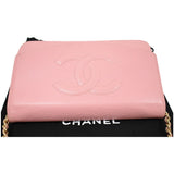 Chanel Timeless Caviar Leather Wallet On Chain Clutch Crossbody Bag Pink