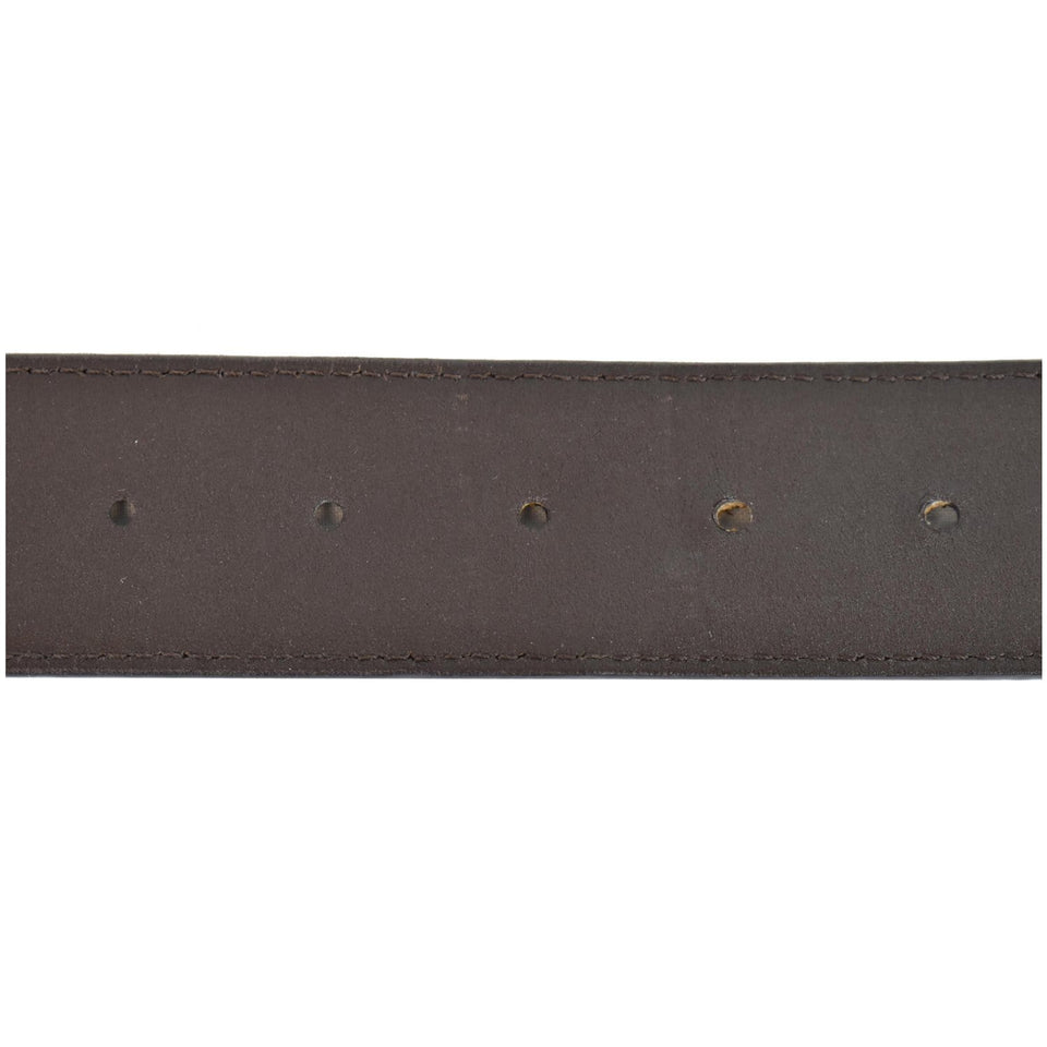 Louis Vuitton LV Initiales Damier Ebene Belt Brown