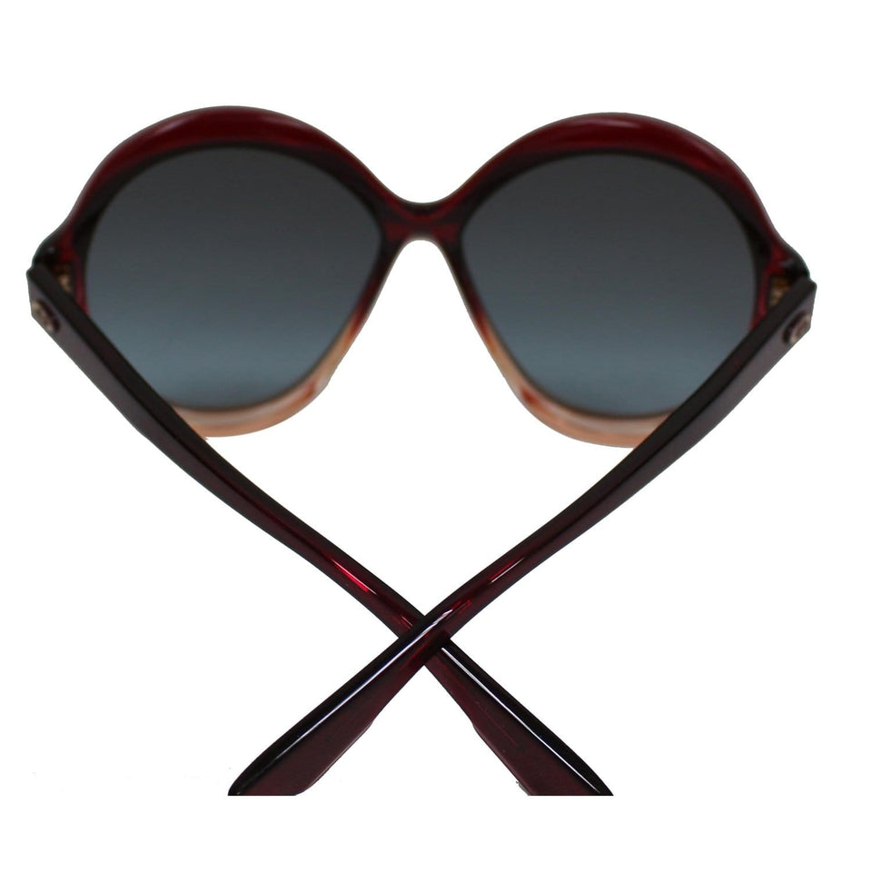 Christian Dior BIANCA-0T558-I7 Burgundy Pink Sunglasses Grey Petrol Lens