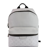 Louis Vuitton Discovery PM Taiga Monogram Leather Backpack White