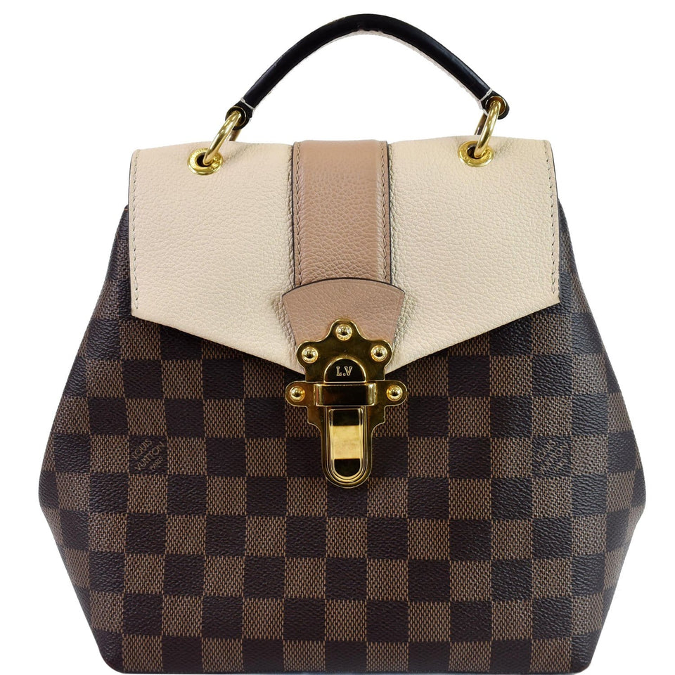 Louis Vuitton Clapton Damier Ebene Backpack Bag Brown