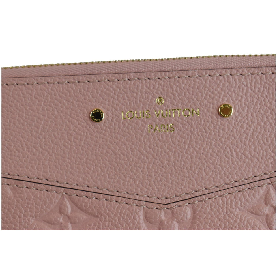 Louis Vuitton Daily Pouch Monogram Empreinte Leather Clutch Rose Poudre