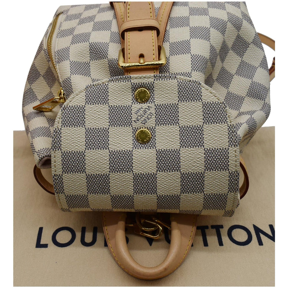 Louis Vuitton Sperone BB Damier Azur Backpack Bag White