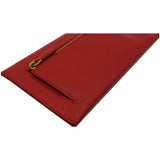 Prada Envelope Leather Clutch Wallet Red