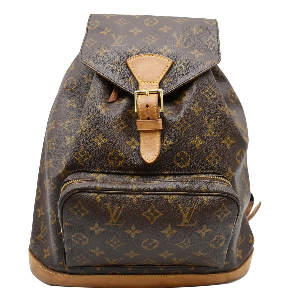 Louis Vuitton Montsouris GM Monogram Canvas Backpack Bag Brown