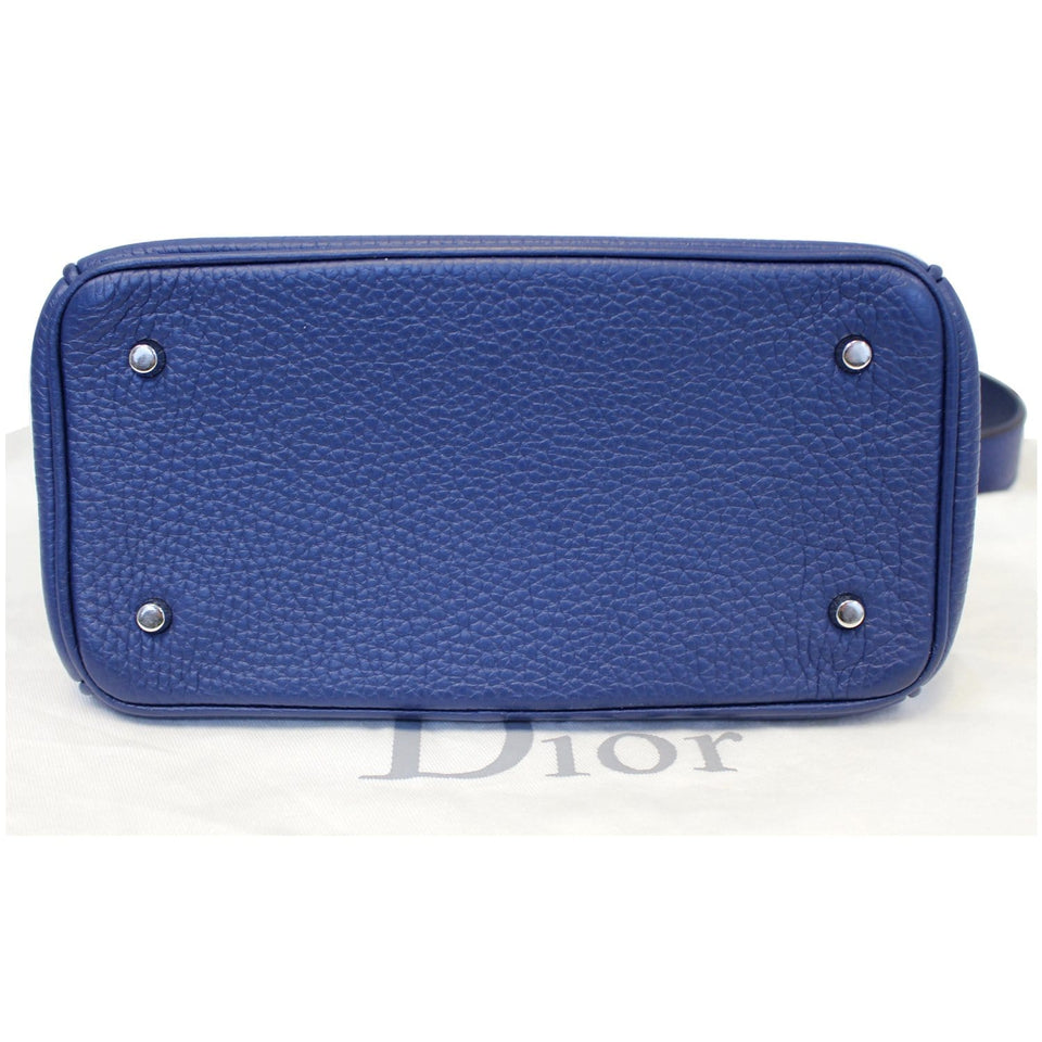 Christian Dior Be Dior Small Bullcalf Flap Shoulder Bag Blue