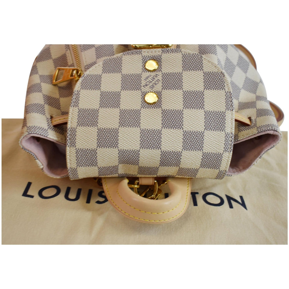 Louis Vuitton Sperone BB Damier Azur Backpack Bag White