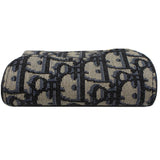 Christian Dior Saddle Flap Jacquard Canvas  Holder Beige