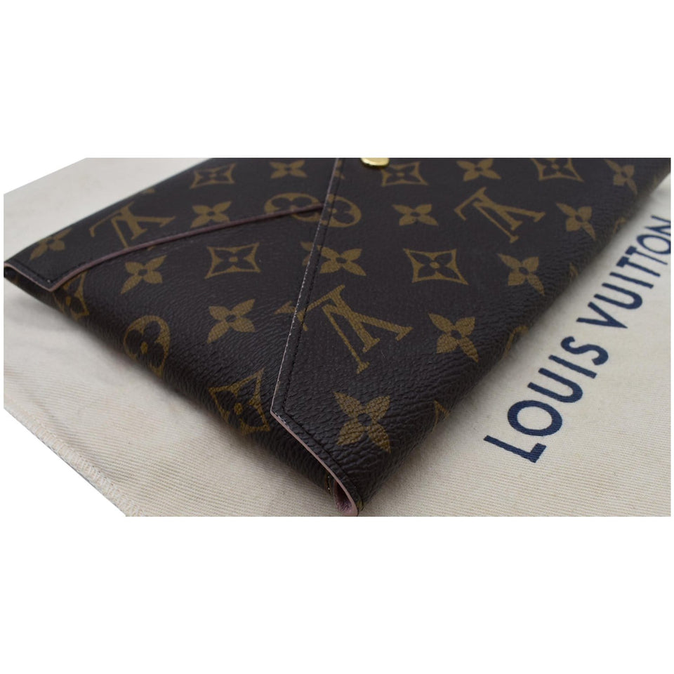Louis Vuitton Kirigami Pochette Large Monogram Canvas Clutch Brown