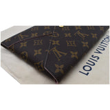 Louis Vuitton Kirigami Pochette Large Monogram Canvas Clutch Brown