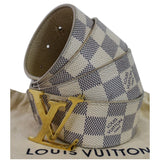Louis Vuitton Damier Azur LV Initiales Belt White