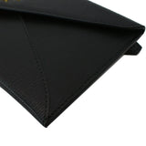 Prada Envelope Leather Clutch Wallet Black
