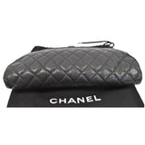 Chanel Timeless Caviar Quilted Leather Clutch Black