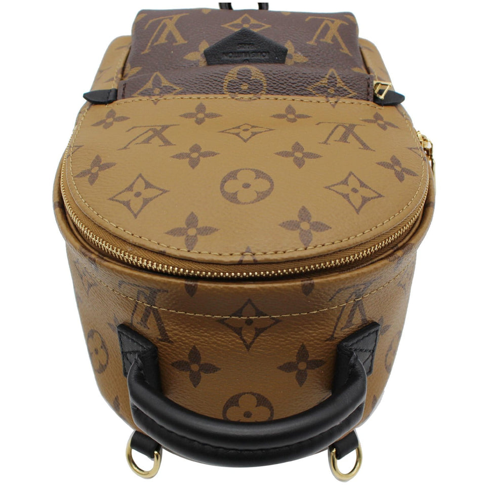 Louis Vuitton Palm Springs Mini Monogram Reverse Canvas Backpack Brown