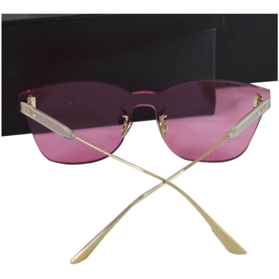 Christian Dior 49 MM Pink Shield Sunglasses
