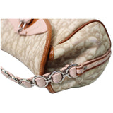 Christian Dior Trotter Romantique Heart Flap Canvas Shoulder Bag Pink