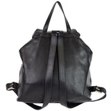 Prada Milano Double Pocket Leather Backpack Bag Black