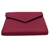 Christian Dior Diorissimo Compact Grained Leather Wallet Pink