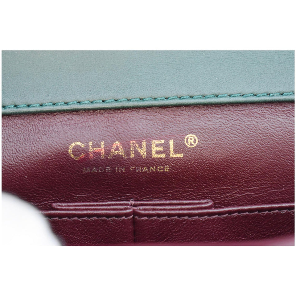 Chanel Gabrielle Brasserie Menu Flap Calfskin Chain Clutch Bag Black
