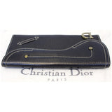 Christian Dior Saddle Leather Wallet Black