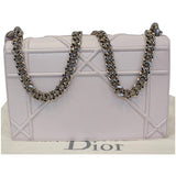 Christian Dior Diorama Flap Leather Medium Shoulder Bag White