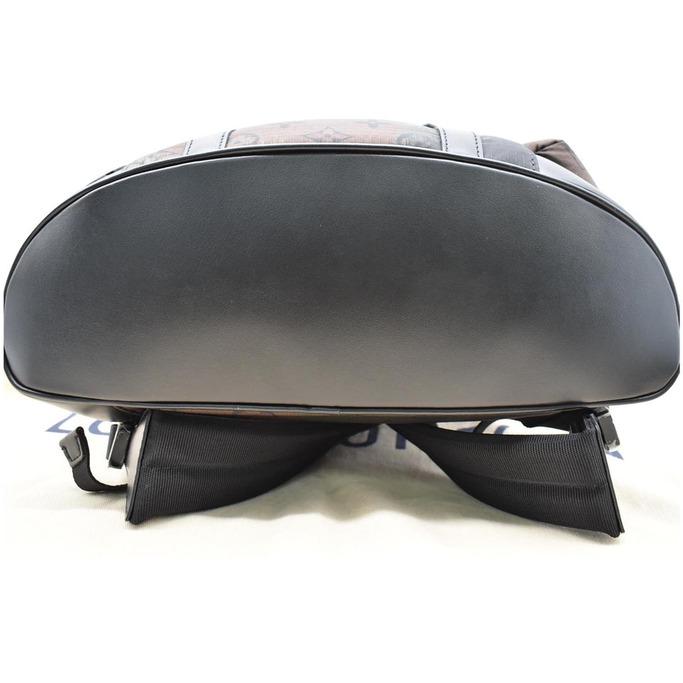 Louis Vuitton Christopher PM Camouflage Nylon Monogram Backpack Bag Black