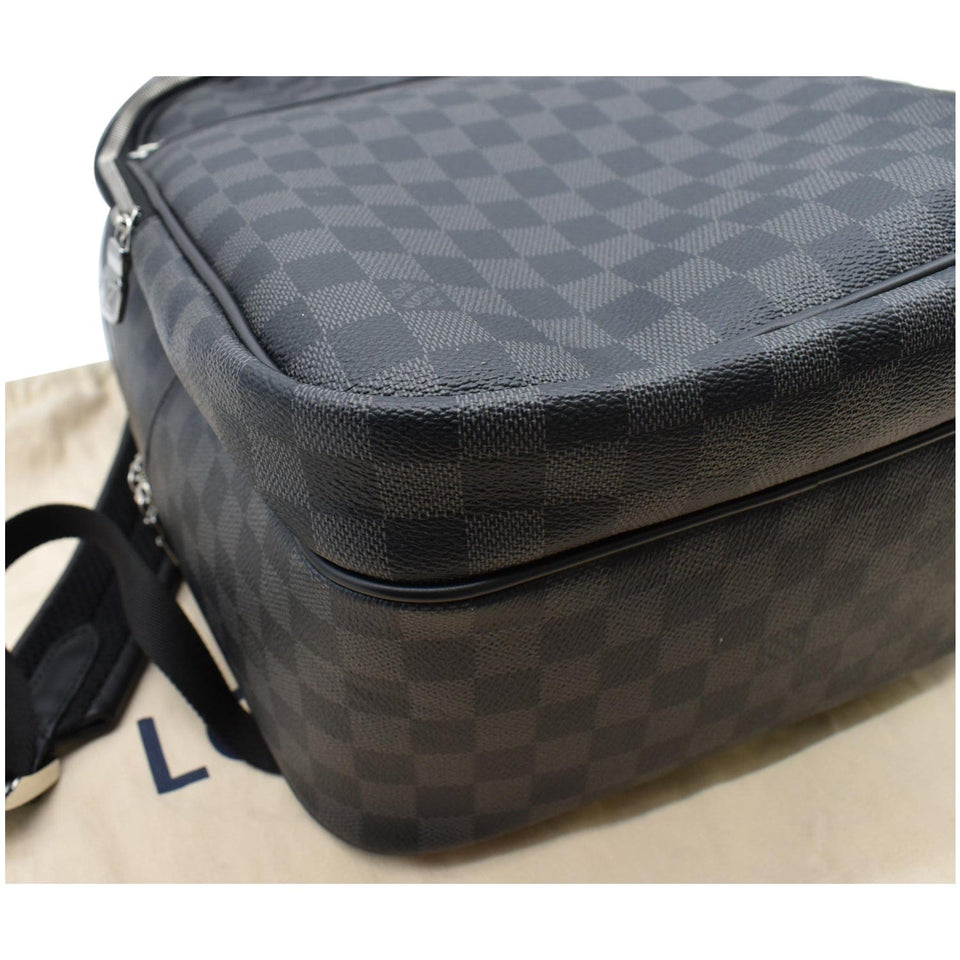 Louis Vuitton Michael Damier Graphite Canvas Backpack Bag Black