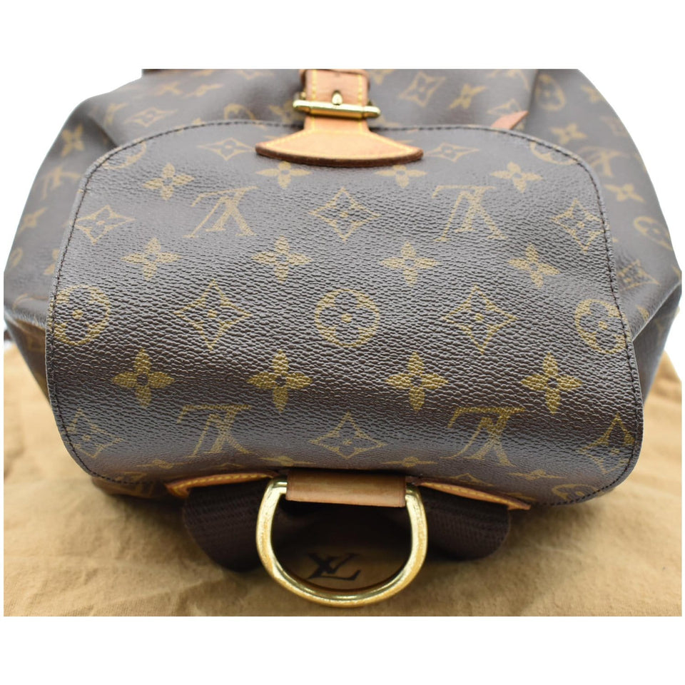 Louis Vuitton Montsouris GM Monogram Canvas Backpack Bag Brown