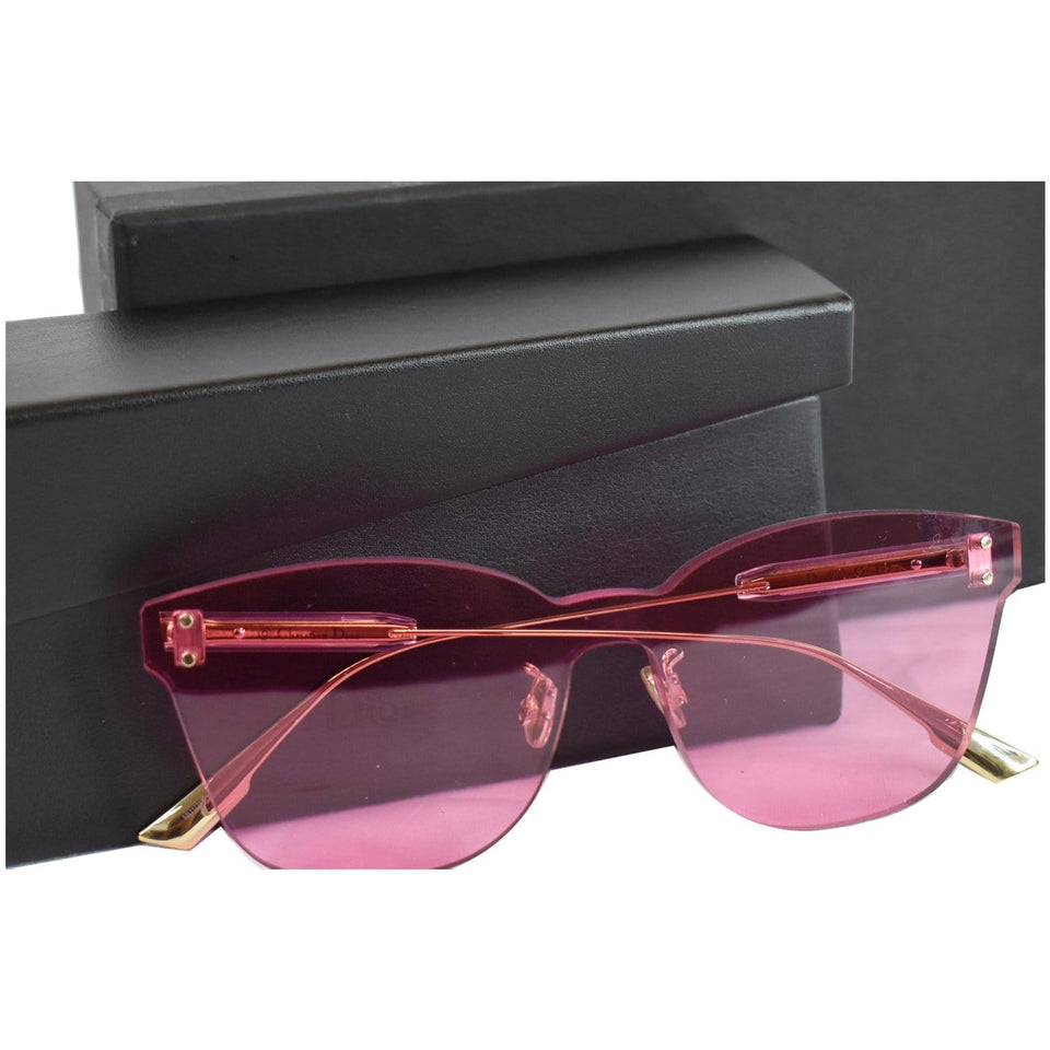 Christian Dior 49 MM Pink Shield Sunglasses