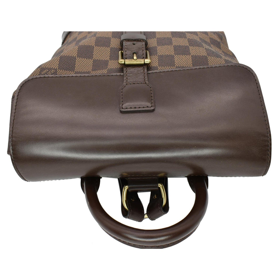 Louis Vuitton Soho Damier Ebene Backpack Bag Brown