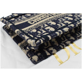 Christian Dior Mini Dior Book Oblique Embroidery Tote Bag Blue