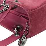 Christian Dior Lady Dior Suede Tote Bag Pink