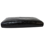 Christian Dior Diorissimo Patent Leather Zip Around Wallet Black