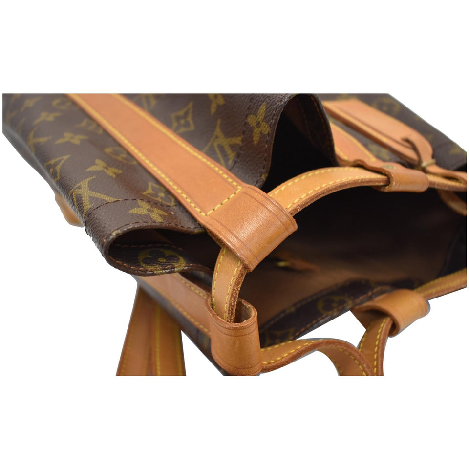 Louis Vuitton Randonnee GM Monogram Canvas Backpack Bag Brown
