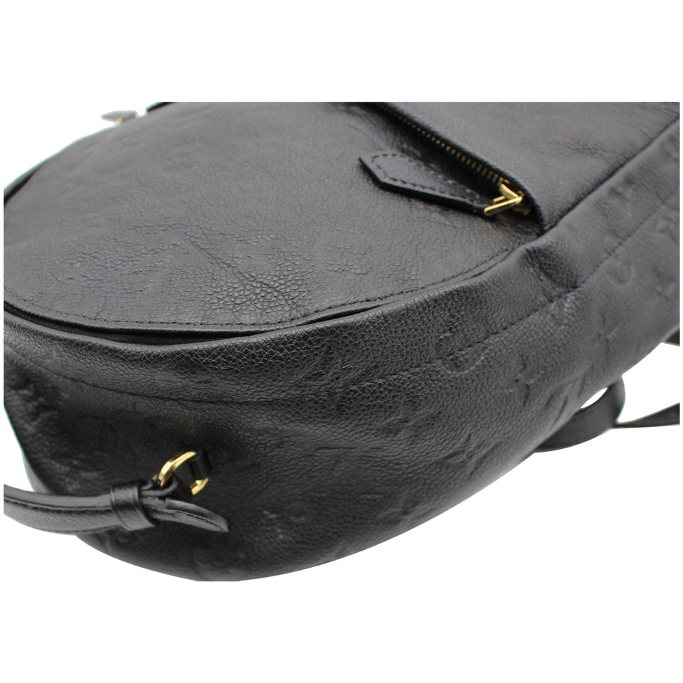 Louis Vuitton Sorbonne Monogram Empreinte Leather Backpack Black