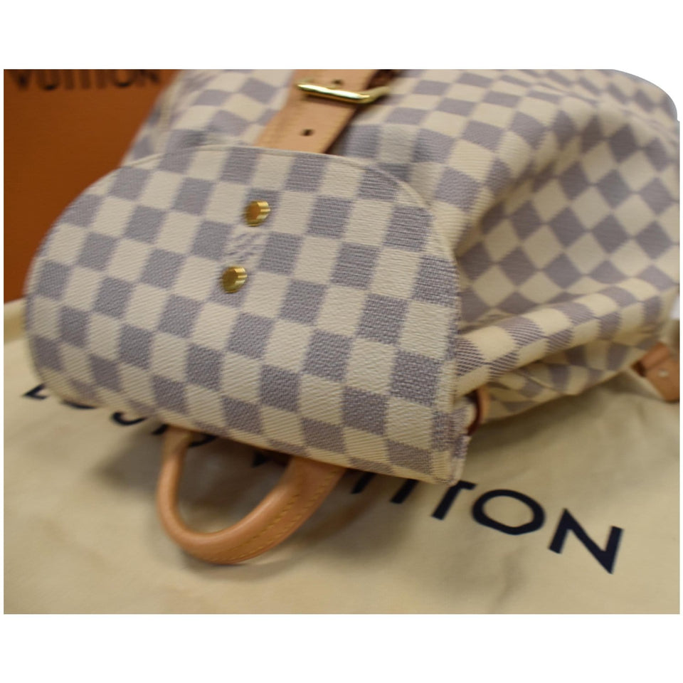 Louis Vuitton Sperone Damier Azur Backpack Bag White
