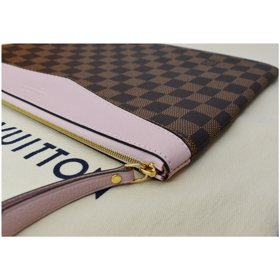 Louis Vuitton Daily Pouch Monogram Canvas Clutch Bag Rose Poudre