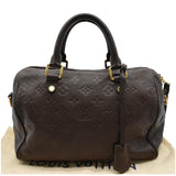 Louis Vuitton Monogram Empreinte Leather Satchel Bag Terre