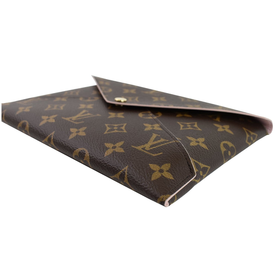 Louis Vuitton Kirigami Pochette Large Monogram Canvas Clutch Brown