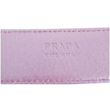 Prada Saffiano Leather Logo Belt Red 34/85